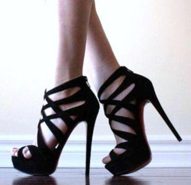 stylish black heels