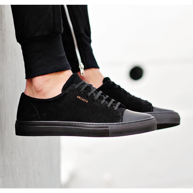 cool all black sneakers