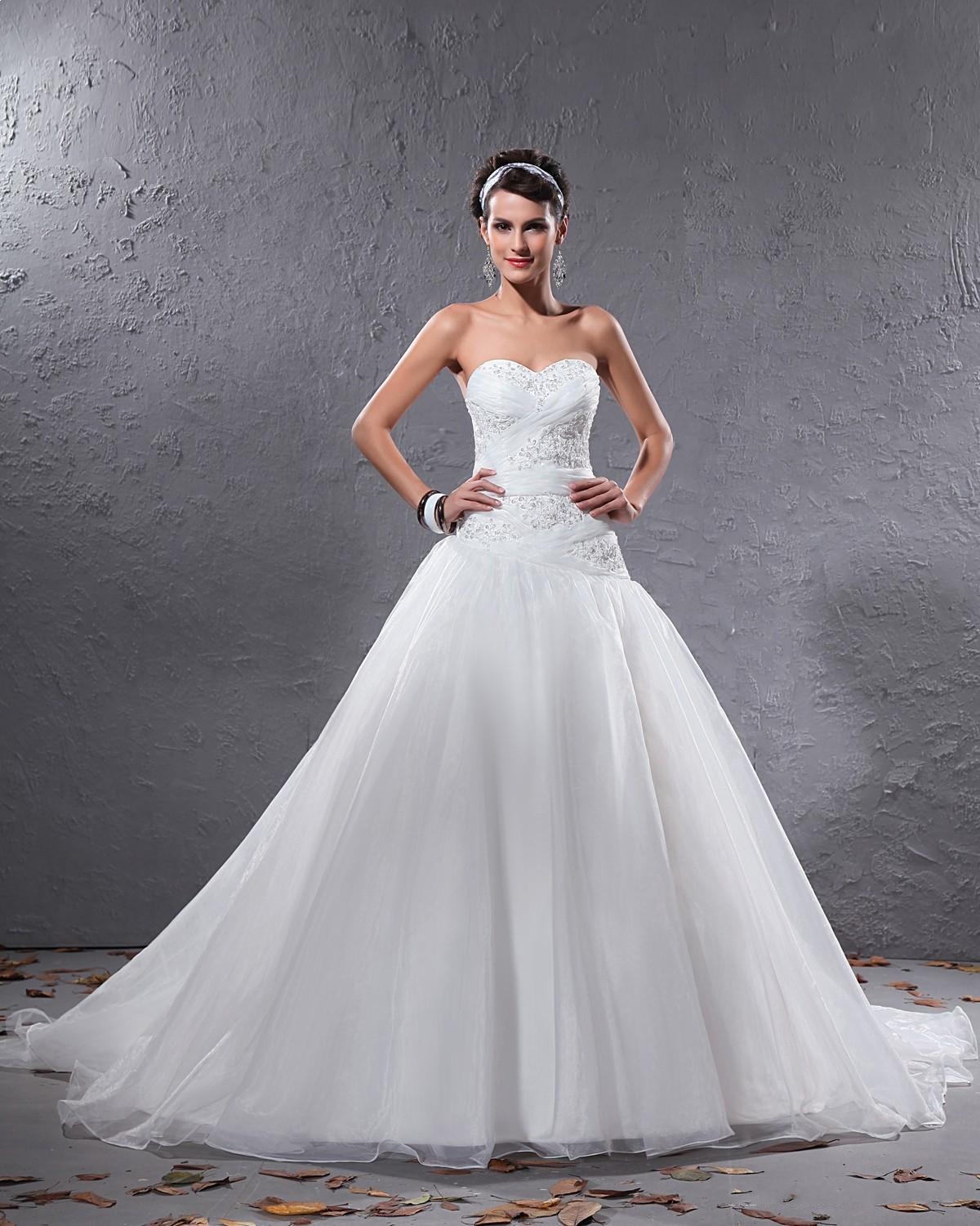  White Wedding Dress  Types of Necklines careyfashion com