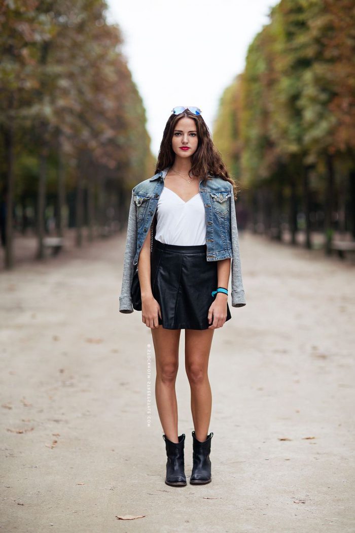 42 Inspirational Black Leather Skirts 2021