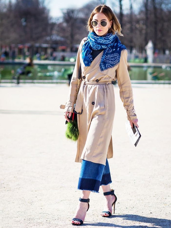 Here's how to make the scarf look amazing with your 2021 coat