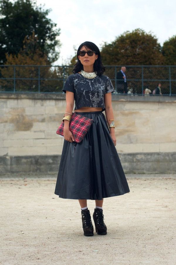 Best ways to wear patent skirts in 2021