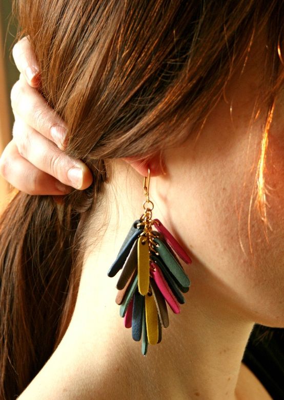 Leather earrings for women 2021