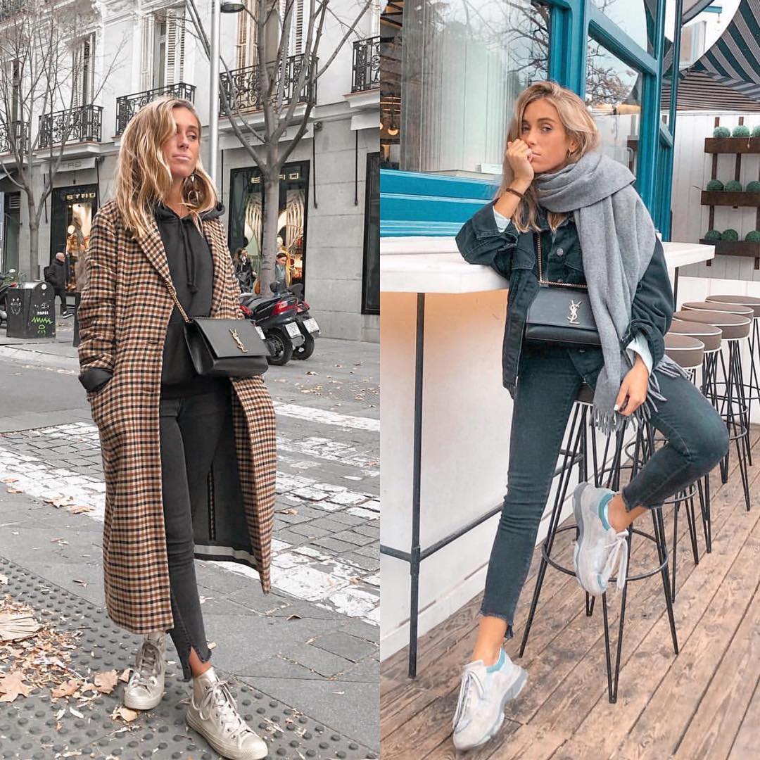 Fall essentials with sneakers: best outfits to try out 2021