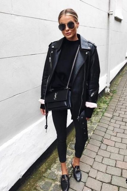 All Black Edgy Look For Spring
