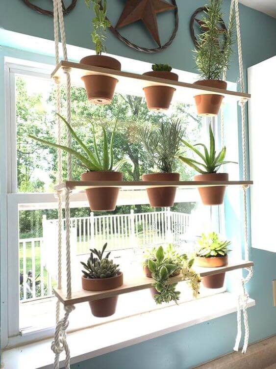 20 neat indoor plant shelving ideas - 137