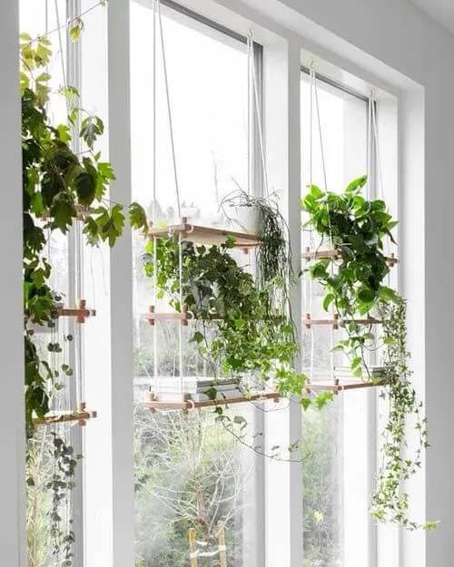 20 neat plant shelf ideas for interior windows - 141
