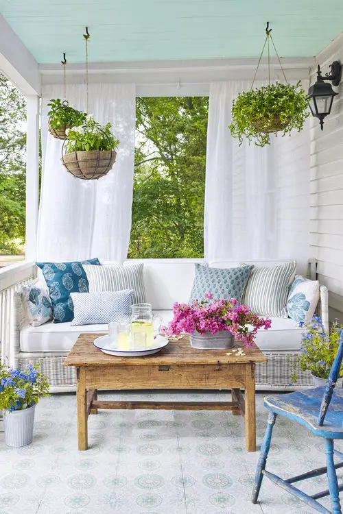 24 ideas to decorate your porch with plants - 69