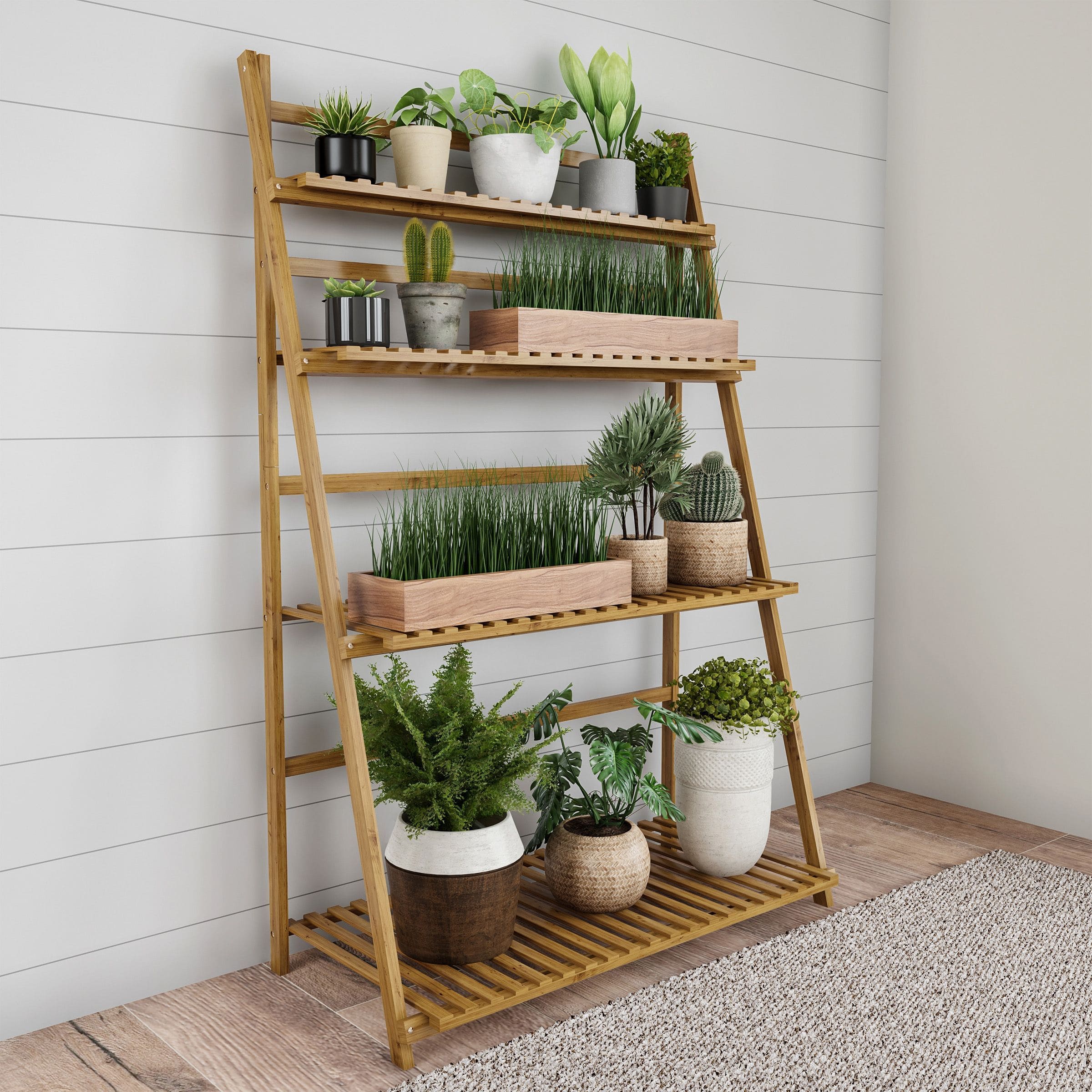 15 Stunning Indoor Ladder Planters Ideas For Your Home - 73
