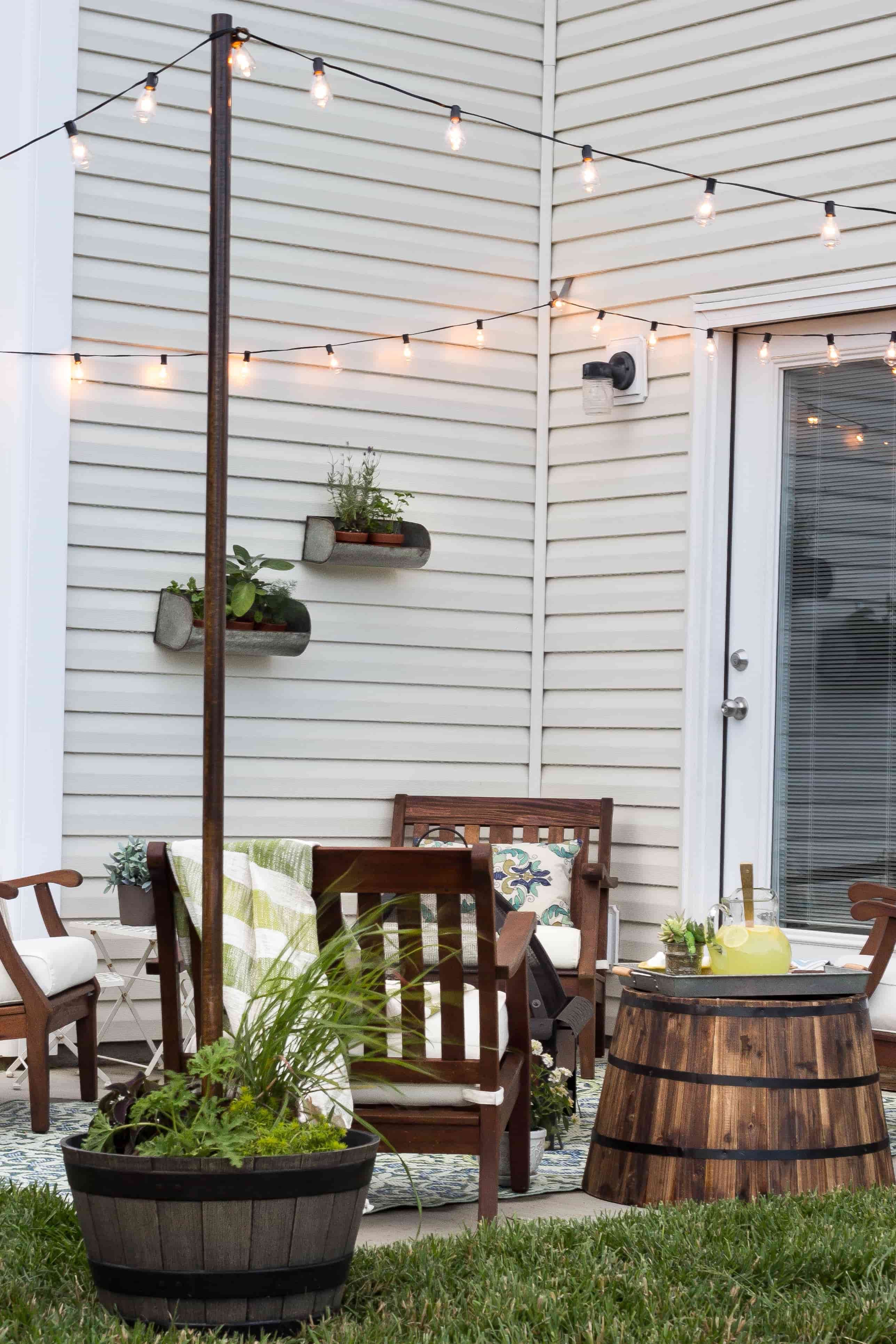 21 patio fairy lights ideas for your backyard garden - 83