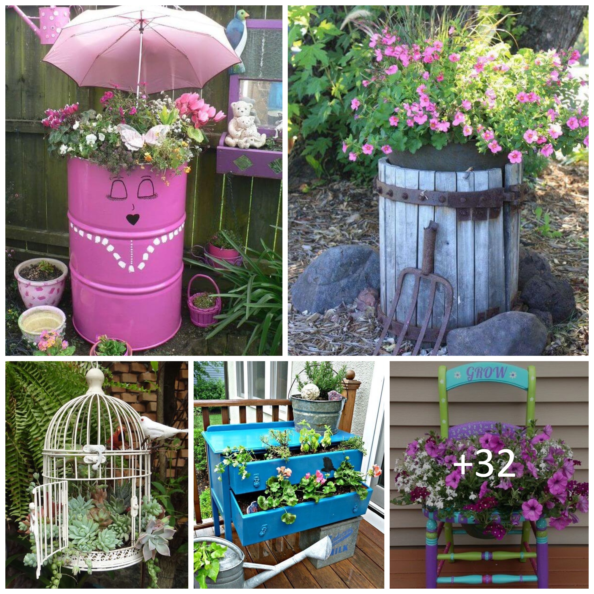Low-budget Garden Container Ideas