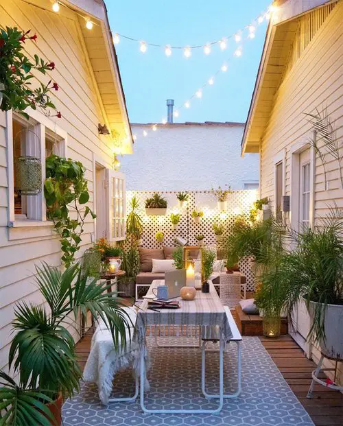 24 ideas to decorate your porch with plants - 67