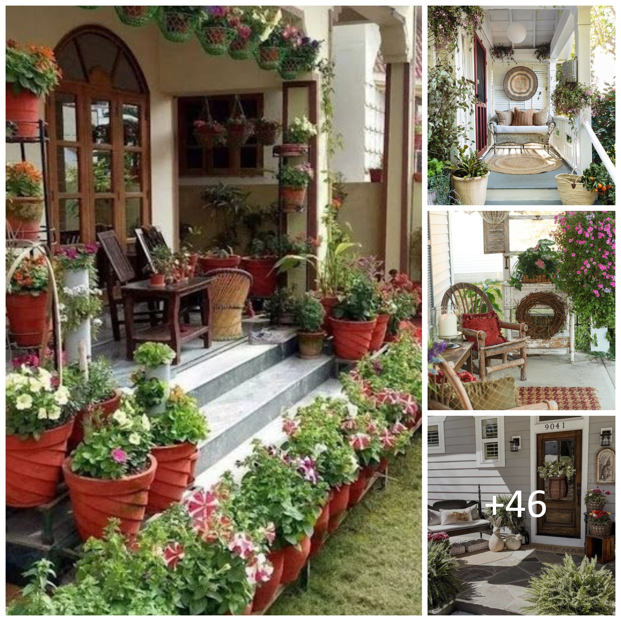 FRONT PORCH DECORATING IDEAS WITH SPRING IN THE AIR