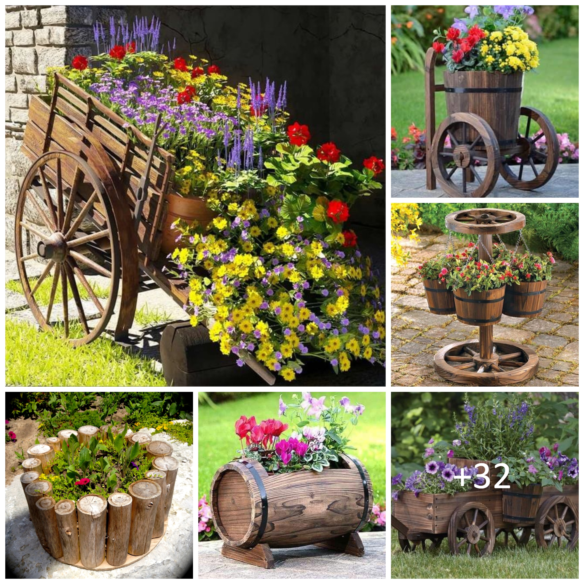 Amazing wooden planters for garden
