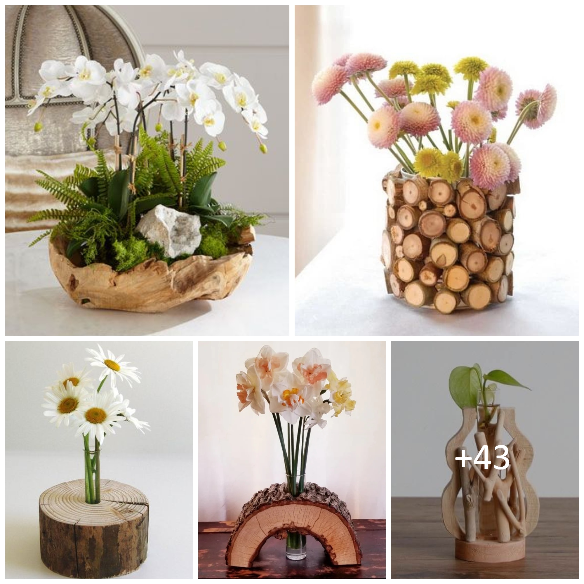Creative Handmade Wooden Vase Designs
