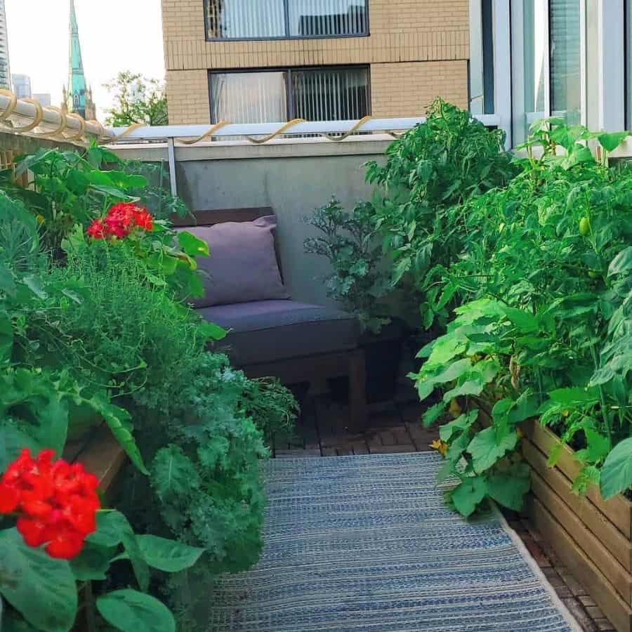 Balcony green garden 