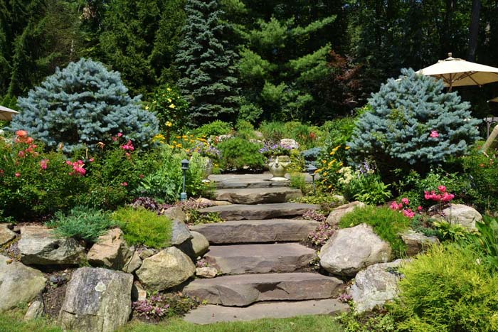 Build a natural staircase #hillsidelandscaping #budget #decorhomeideas