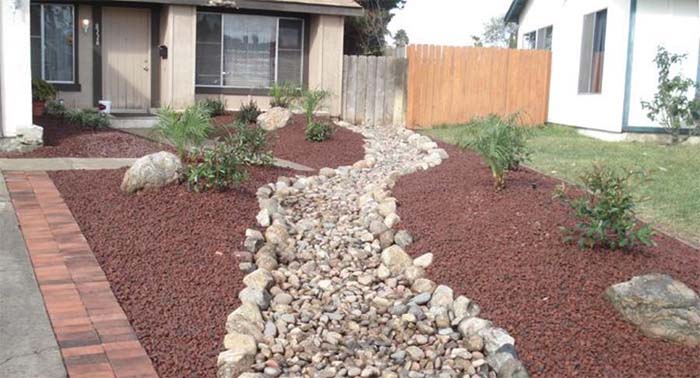 Add a new path #whiterock #landscapingideas #decorhomeideas